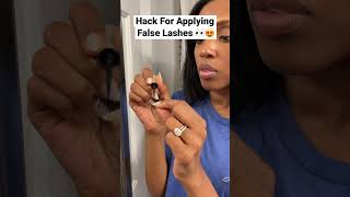 How to Apply False Eyelashes Like A Professional😍 Easy Hack for Flawless lashes [upl. by Feenah]