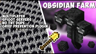 PERFECT Obsidian Farm for Multiplayer Servers [upl. by Lorrin]