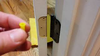 DIY Door Hinge Stripped Screw Hole Repair [upl. by Miner243]