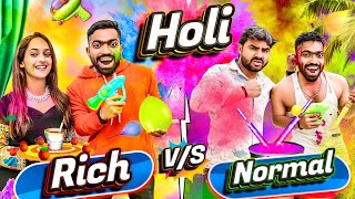 Holi  Rich vs Normal  Guddu Bhaiya [upl. by Retsam]