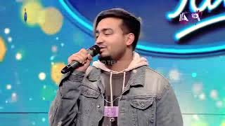 Sushant KC live sing a new song sano sano kura ma in Nepal idol season 4 [upl. by Ebbarta]