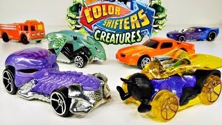 Hot Wheels Stunt N Dunk PLAY DOH Surprise Eggs Color Shifters Toys by Disney Cars Toy Club [upl. by Anerres]