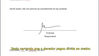 Passo a passo de como fazer uma cartão de anuência para cancelamento de Protesto [upl. by Goodyear936]