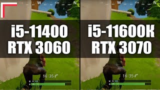 i511400RTX 3060 vs i511600KRTX 3070 — Test in 10 Games 1080p 1440p 4K [upl. by Ede]