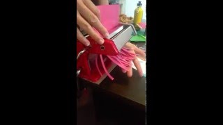 How To Cut Quilling Paper Strips With A Pasta Machine [upl. by Corsetti]