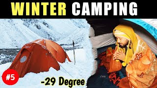 29C° मे गुजारी रात 😳  Winter Camping Gone Wrong  night camping in snow camping nightcamping [upl. by Shipp]