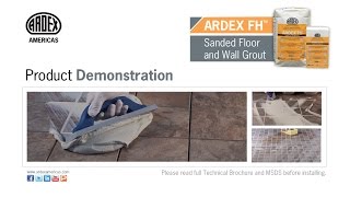 ARDEX FH™ Sanded Floor and Wall Grout  Demonstration [upl. by Oreste]