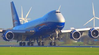 HEAVY Planes Take Off amp Landing Amsterdam Schiphol  A350 B777 B747 [upl. by Eltsirc]