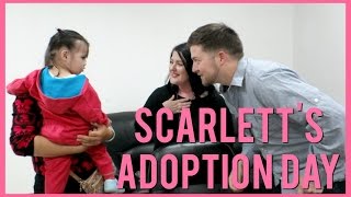 SCARLETTS ADOPTION DAY  CHINA ADOPTION [upl. by Eromle]