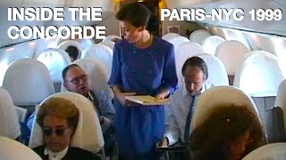 Concorde Flight Paris CDG to New York JFK  Inside the Supersonic Plane July 1999  Air France AF002 [upl. by Merriman]