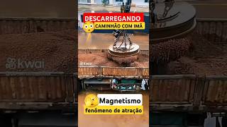 Descarregamento magnético 🧲 jornadanorodotrem jornadanorodotrem caminhão caminhoneiro [upl. by Atirrehs763]