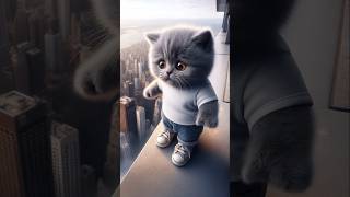 Overcoming Fear The Inspiring Story of a Gray Kitten🐈‍⬛🐈‍⬛🐈‍⬛kitten kittenshorts cute [upl. by Rumilly877]