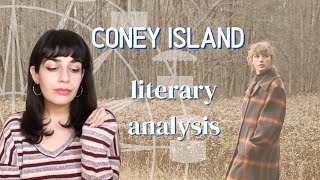 coney island 🎡 literary analysis amp reaction🎠  taylor swift evermore lyric analysis [upl. by Ainafetse]