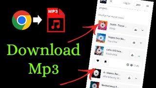 How to download MP3 songs using Chrome  MP3 songs downloader [upl. by Nesyrb]