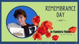 REMEMBRANCE DAY ART  watercolour  In Flanders Fields [upl. by Notnelc679]