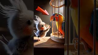 I seriously need to make it right 🎨🦜😳 funny parrot cockatiel [upl. by Arlynne]