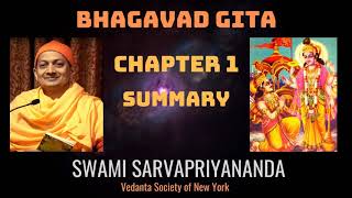 1 Bhagavad Gita  Chapter 1 Summary  Swami Sarvapriyananda [upl. by Oker]