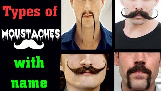 Types Of Moustaches With Namemustaches nameMustache Styles [upl. by Artemed367]