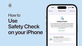 How to use Safety Check on your iPhone  Apple Support [upl. by Hurless]