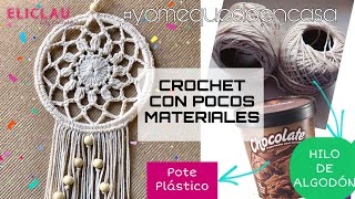 Ideas fáciles a Crochet con poquito material  ATRAPASUEÑOS  Nuestra Terapia Crochetera [upl. by Sabah958]