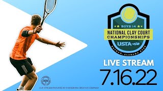 USTA Boys 14 National Clay Court Championships Day 7 [upl. by Olra]