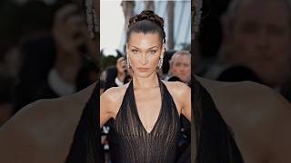 Bella Hadid at cannes2022 vs cannes2024 iconic black outfit [upl. by Embry]