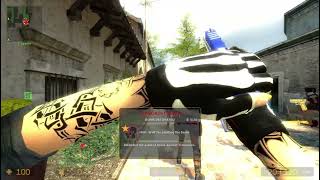 CS Source Inferno 11 expert vs 20 normal bots 15 round win match as a T force [upl. by Wendall499]