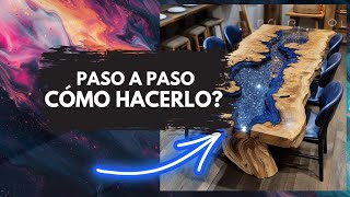 🔴 Cómo hacer una Mesa con Resina EPOXI y MADERA En 10 simples pasos epoxi resinaepoxy [upl. by Epifano579]