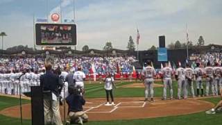 Charice  The Star Spangled Banner LA Dodgers VS San Francisco GIANTS [upl. by Westbrook959]