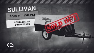 Air Compressor SULLIVAN PALATEK 185H  150PSI High  sullivan aircompressor construction [upl. by Jill]