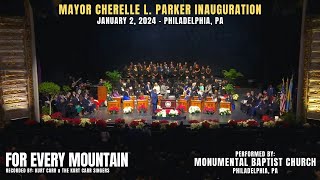 MBC Performs  Philly Mayoral Inauguration 2024 For Every Mountain [upl. by Froh]