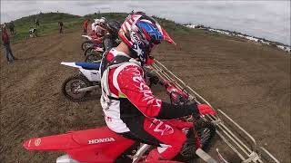 alfie bracey 1st race on the 125 grittenham mx track15924 rngwood mx club gopro youth [upl. by Pallas606]