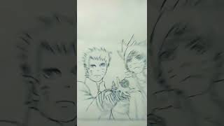 Drawing boroto and naruto😈borutonarutonextgeneration narutoshoetsvideo [upl. by Ishii882]