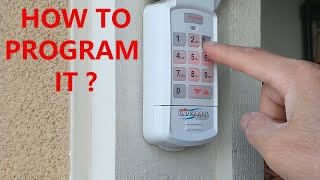 How to program Genie Universal Garage door opener Wireless Keypad after 1 year of use [upl. by Ellett]