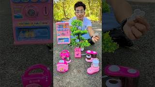 Satisfying With Unboxing Review Toys mini Kitchen Toy set Unboxing Coffee Machine Blender Mixer [upl. by Assirk]