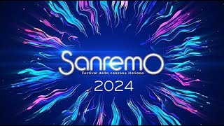 Sanremo 2024  Canzoni Lyricstesti [upl. by Ruckman420]