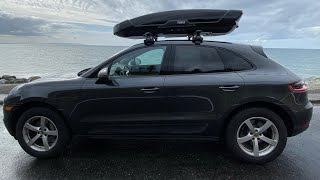 Porsche Macan Thule Wingbar Evo and Motion XT XL install [upl. by Anialeh598]