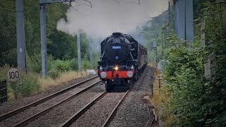 Black 5 Stanier Class 44871  West Somerset Steam Express  100824 [upl. by Larine]