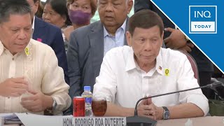 Expresident Duterte shows up at House quad comm drug war hearing  INQToday [upl. by Dottie]