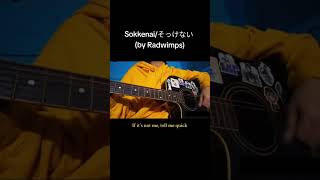 sokkenaiそっけない by radwimps short cover 歌ってみた cover radwimps そっけない sokkenai acousticcover [upl. by Natalee453]