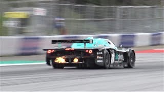 Maserati MC12 GT1  SCREAMING V12 SOUND amp FLAMES [upl. by Notned]