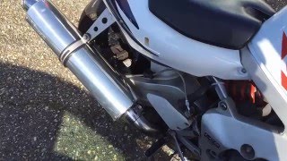 Honda CBR 400 rr nc29 Stock exhaust no exhaust Viper exhaust sound [upl. by Nirahs]