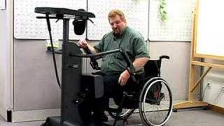 A paraplegic shows how to use a StrapStand standing device [upl. by O'Neil]