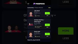 TNF PRIZEPICKS FREE PLAY nfl fantasyfootball fanduel prizepicks [upl. by Delle55]