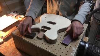 Hand Rubbed Guitar Finish Part 1 Wood Prep [upl. by Rhodie]