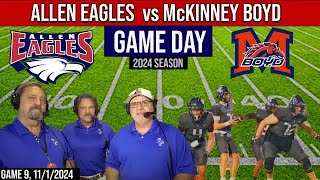 LIVE McKinney Boyd vs Allen Game 9 on The Old Coach Network [upl. by Nalyt]