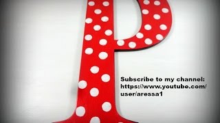 Polka Dot Design Letter Video [upl. by Shiekh937]