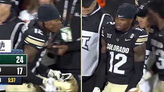 Travis Hunter Freaks Out On Sideline  Colorado MIRACULOUS Comeback Win Michigan SHOCKS USC [upl. by Nylidnam]