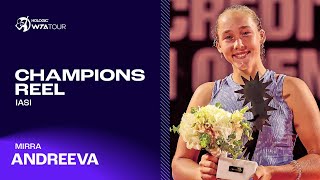 TOP POINTS from 2024 Iasi Champion Mirra Andreeva 🏆 [upl. by Sauncho]