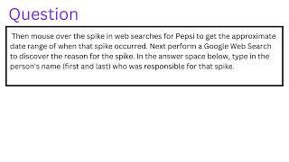 Then mouse over the spike in web searches for Pepsi to get the approximate date range of when that [upl. by Epillihp]